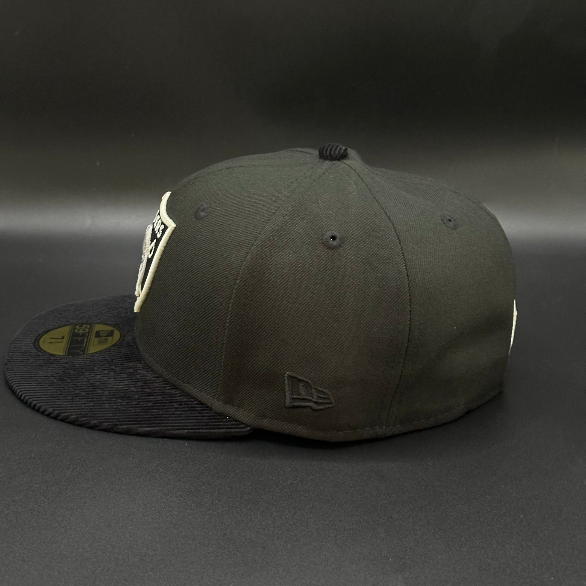 Black Las Vegas Raiders Welcome to Las Vegas Fitted Cap - view 3