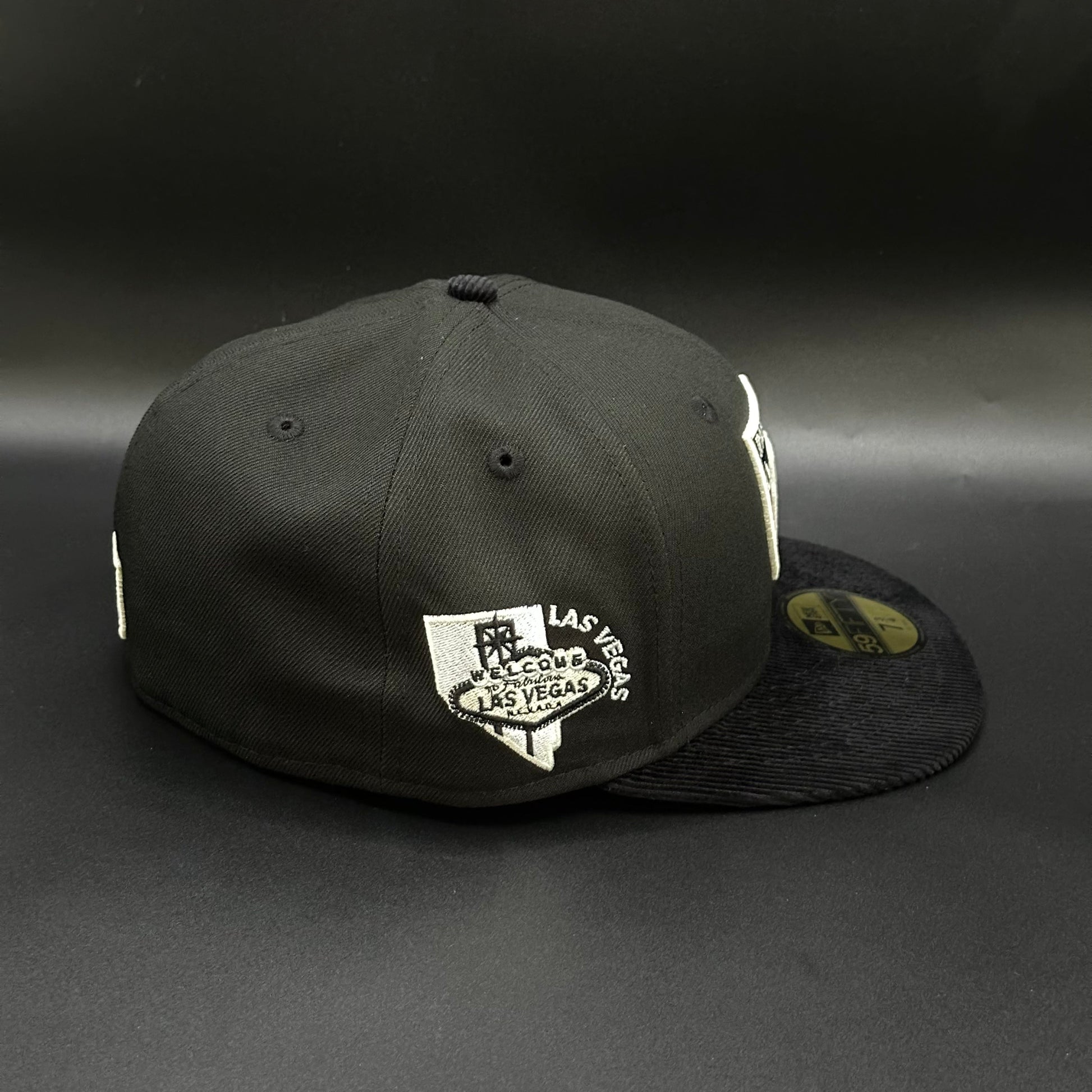 Black Las Vegas Raiders Welcome to Las Vegas Fitted Cap - view 2