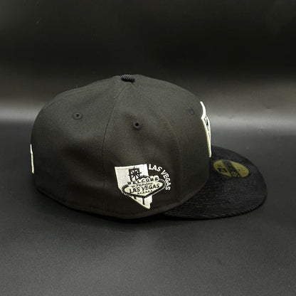 Black Las Vegas Raiders Welcome to Las Vegas Fitted Cap - view 2