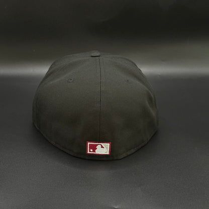 Black Red Chicago Cubs Century of Cubs Fitted Cap