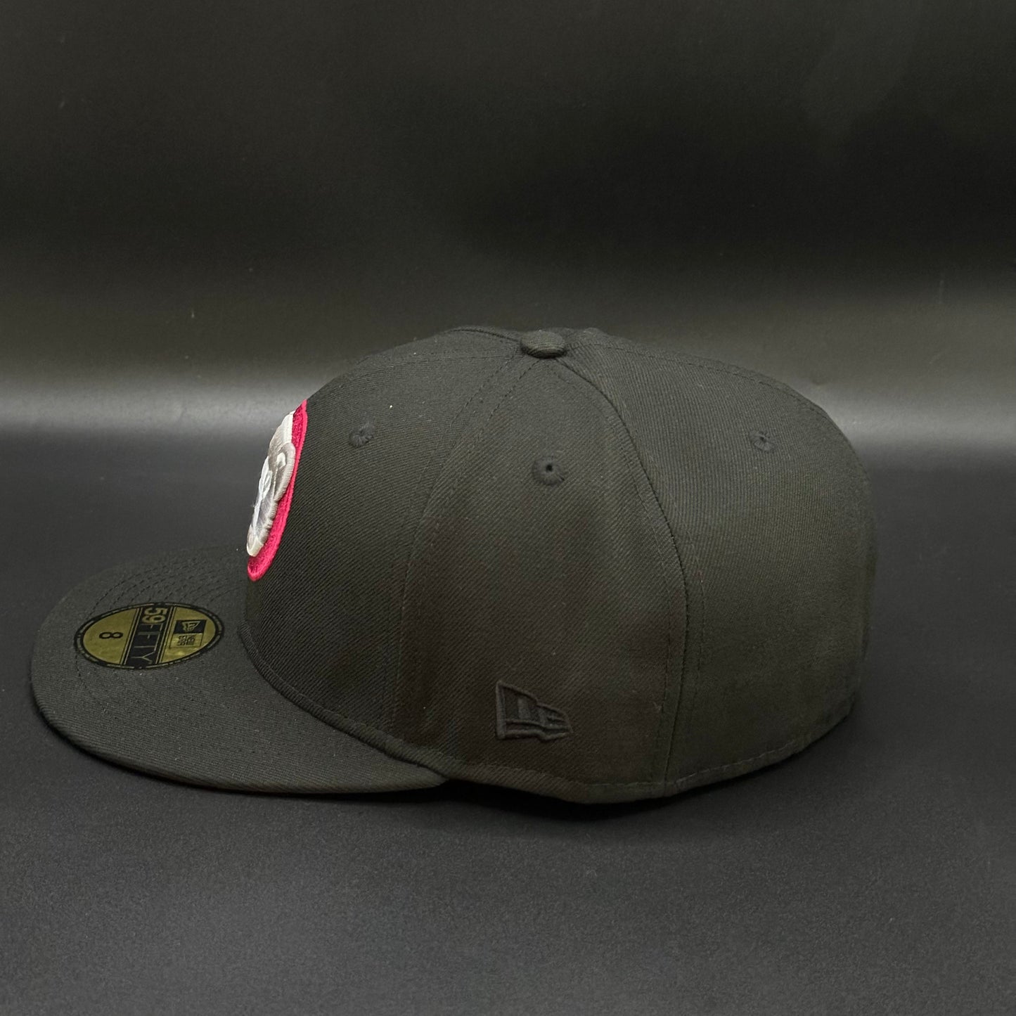 Black Red Chicago Cubs Century of Cubs Fitted Cap - view 3