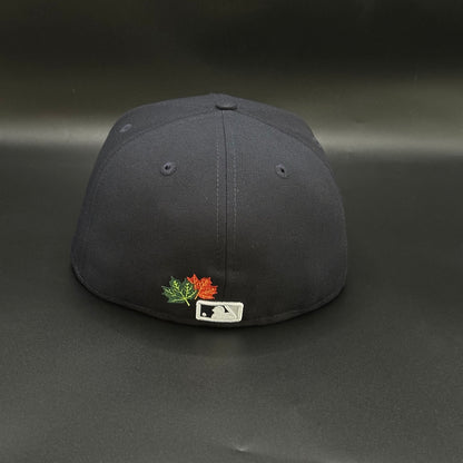 Navy New York Yankees State Outline Fitted Cap