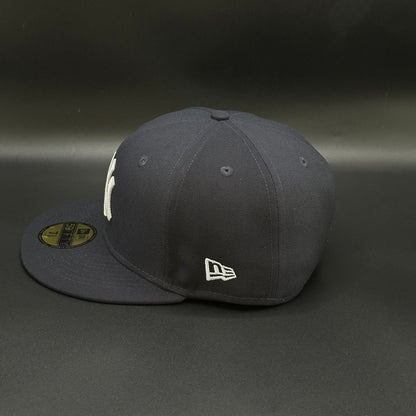 Navy New York Yankees State Outline Fitted Cap