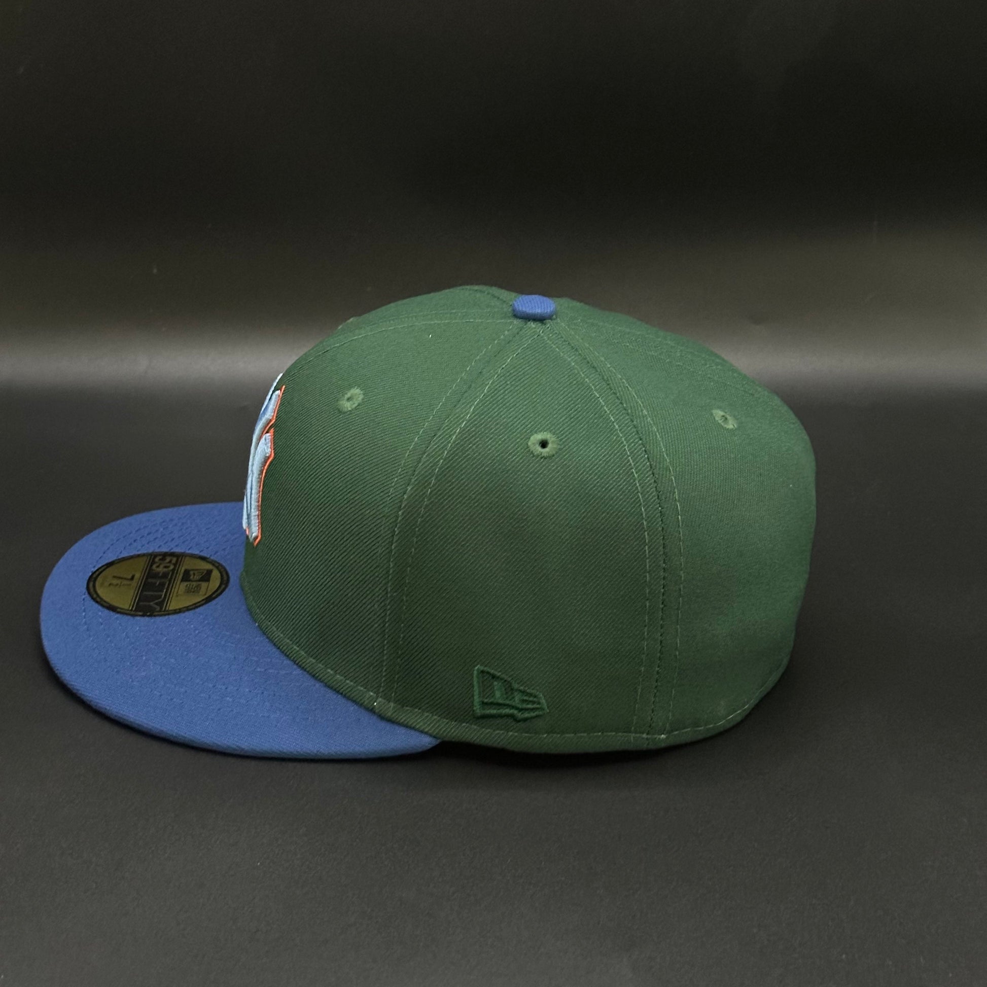 Green Blue New York Yankees 1998 World Series Fitted Cap - view 3