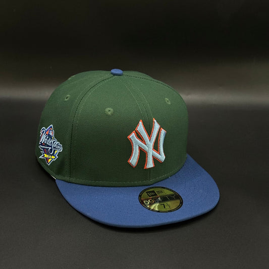 Green Blue New York Yankees 1998 World Series Fitted Cap