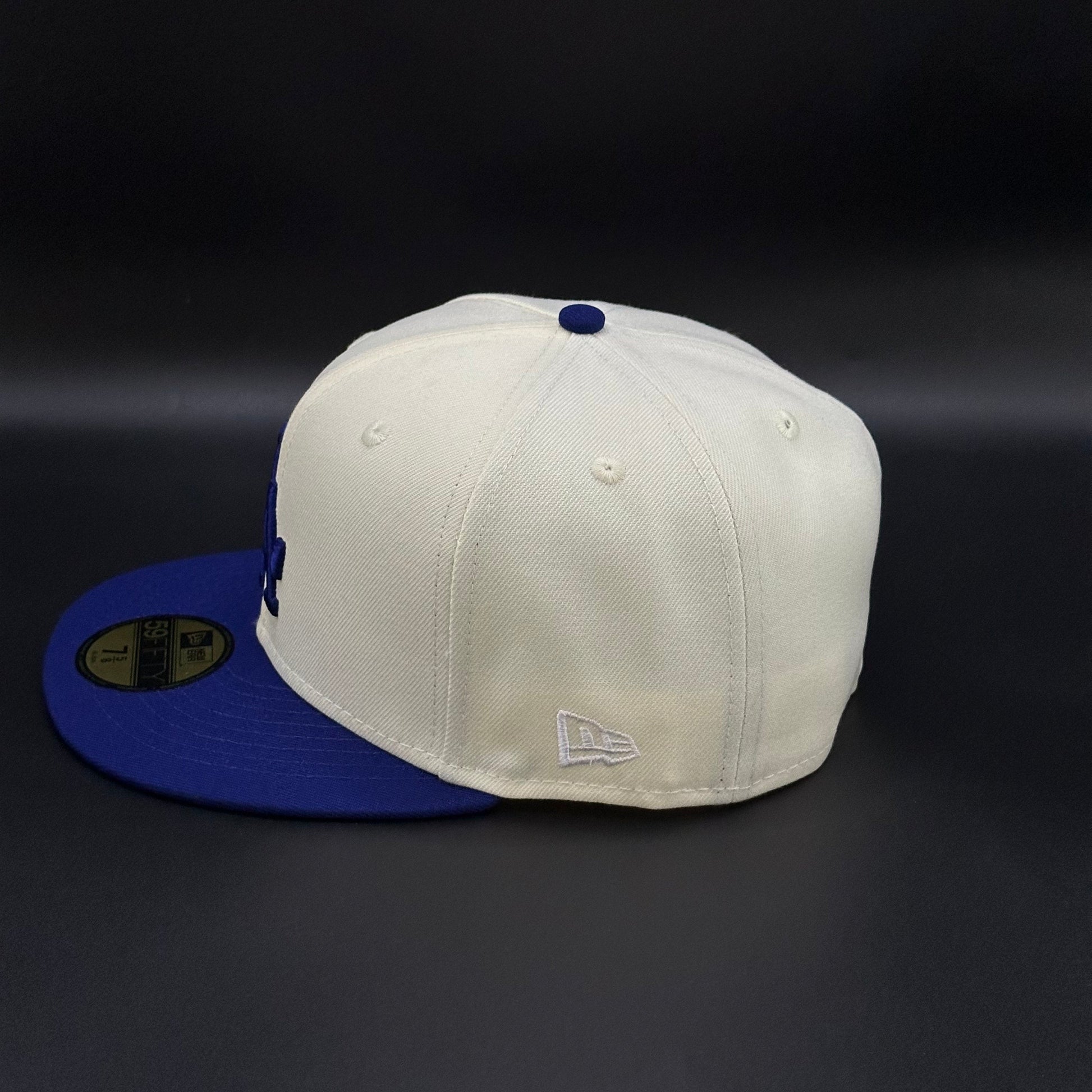 Chrome Blue Los Angeles Dodgers 1984 Olympics Fitted Cap - view 3