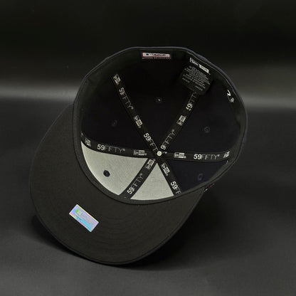 Navy New York Yankees 27x World Series Fitted Cap - view 5