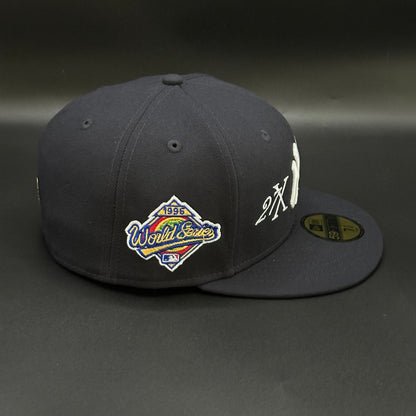 Navy New York Yankees 27x World Series Fitted Cap - view 2