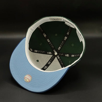 Green Blue Florida Marlins 1997 World Series Fitted Cap - view 5