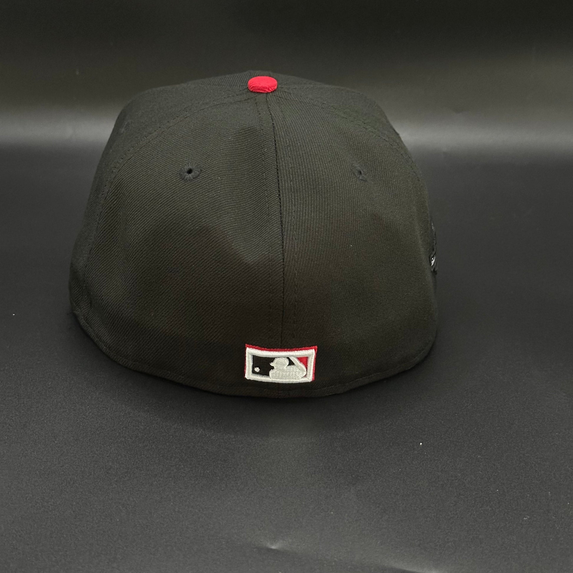 Black Red New York Yankees 100th Anniversary Fitted Cap - view 4