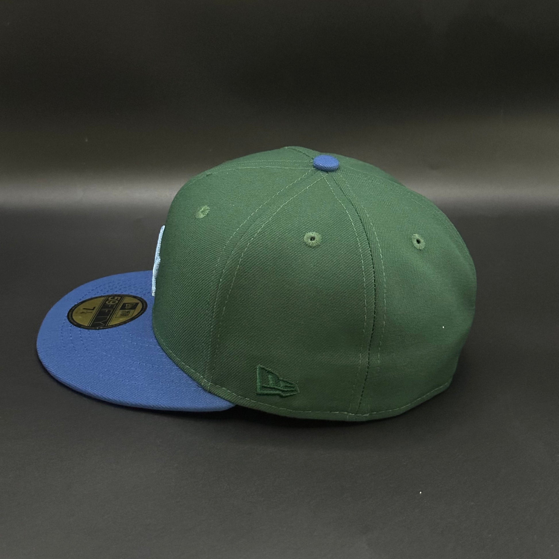 Green Blue Los Angeles Dodgers 60th Anniversary Fitted Cap - view 3
