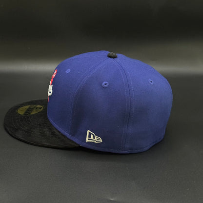 Blue Los Angeles Dodgers Hearts Fitted Capitted Hat Cap