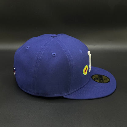 Blue Los Angeles Dodgers Hearts Fitted Cap