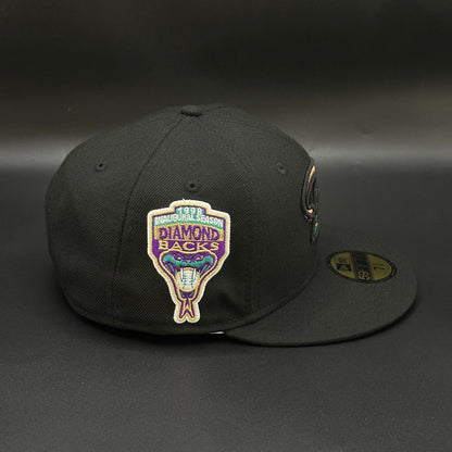 Black Arizona Diamondbacks 1998 Inaugural Season Fitted Cap - view 2