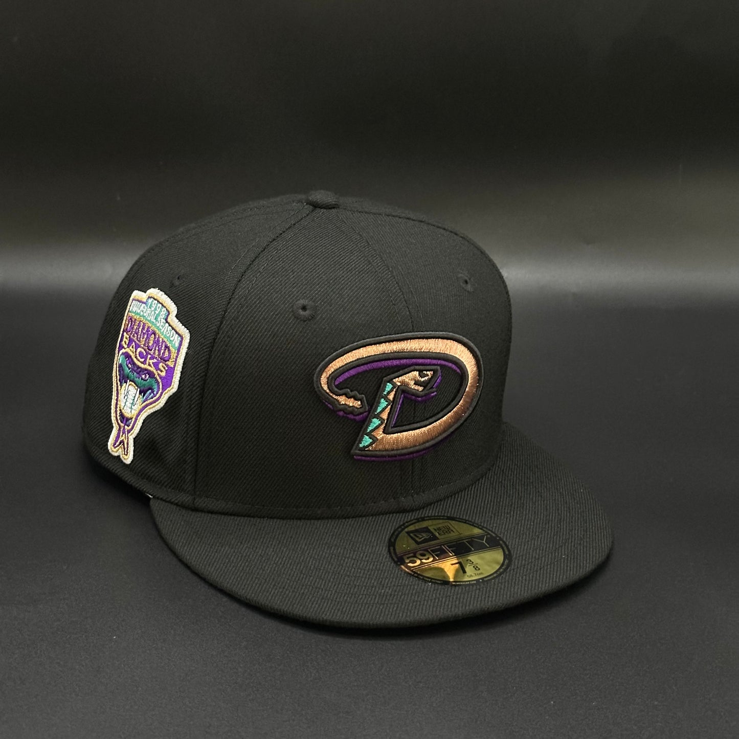 Black Arizona Diamondbacks 1998 Inaugural Season Fitted Cap