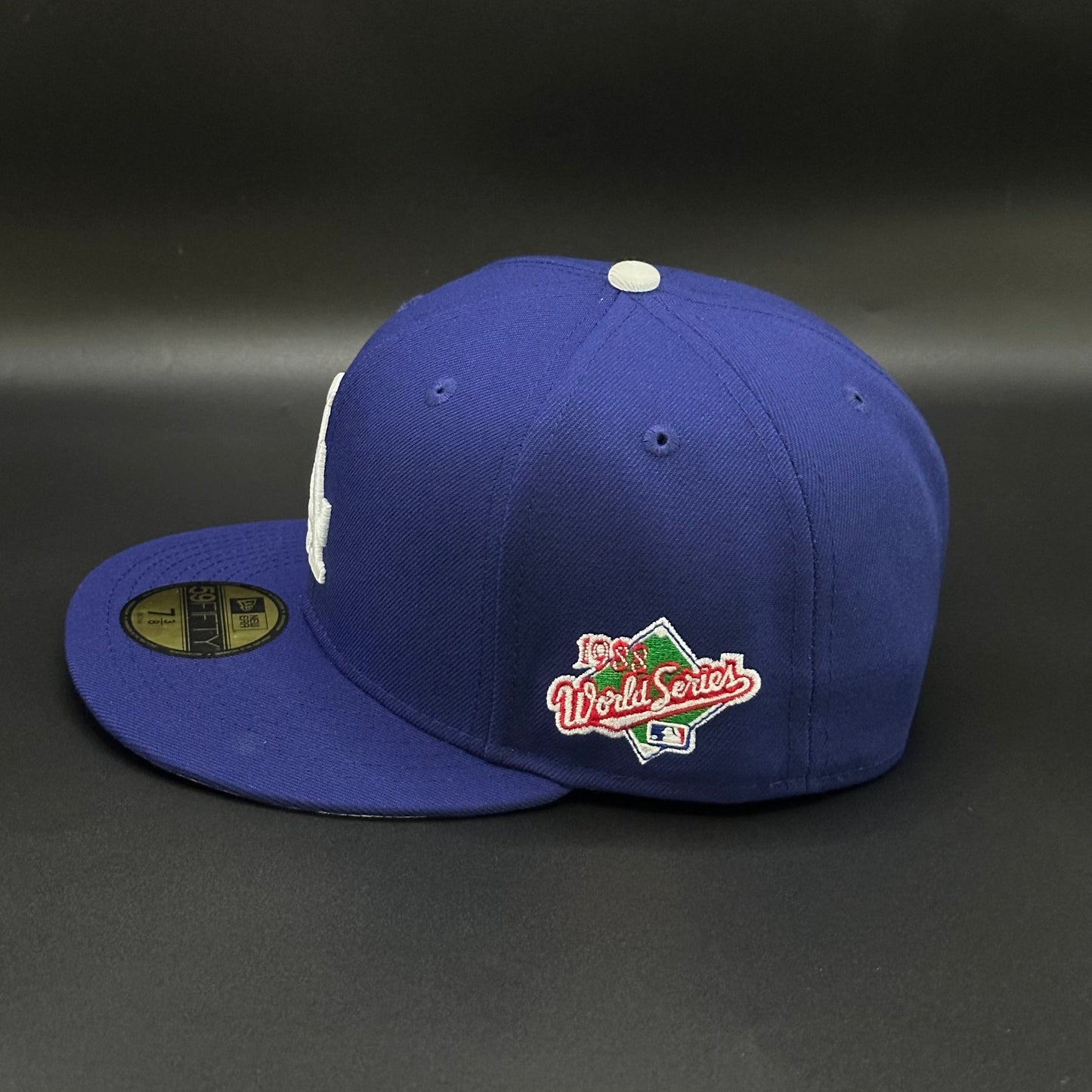 Blue Los Angeles Dodgers 1988 World Series Fitted Cap - view 2