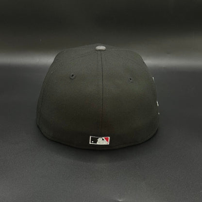 Black Grey New York Yankees 1999 World Series Fitted Cap - view 4