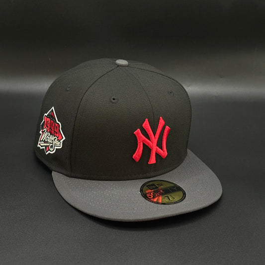 Black Grey New York Yankees 1999 World Series Fitted Cap