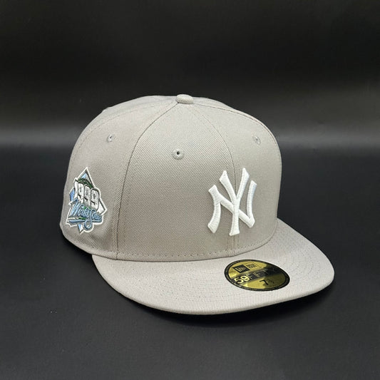 Grey Icy New York Yankees 1999 World Series Fitted Cap