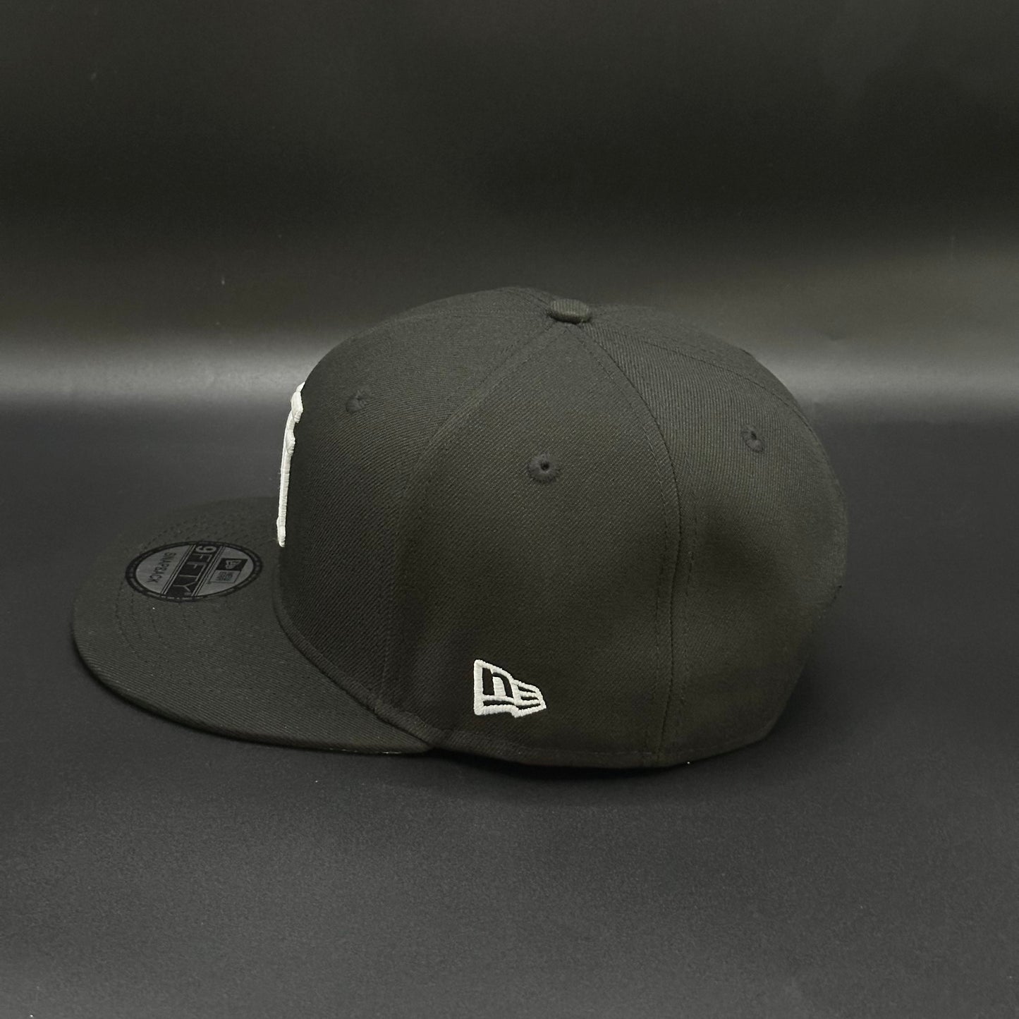 All Black Upside Down LA Dodgers 60th Anniversary Snapback