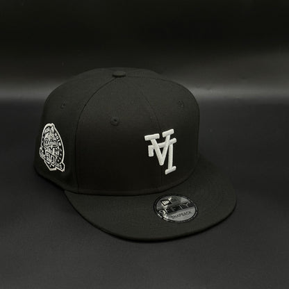 All Black Upside Down LA Dodgers 60th Anniversary Snapback