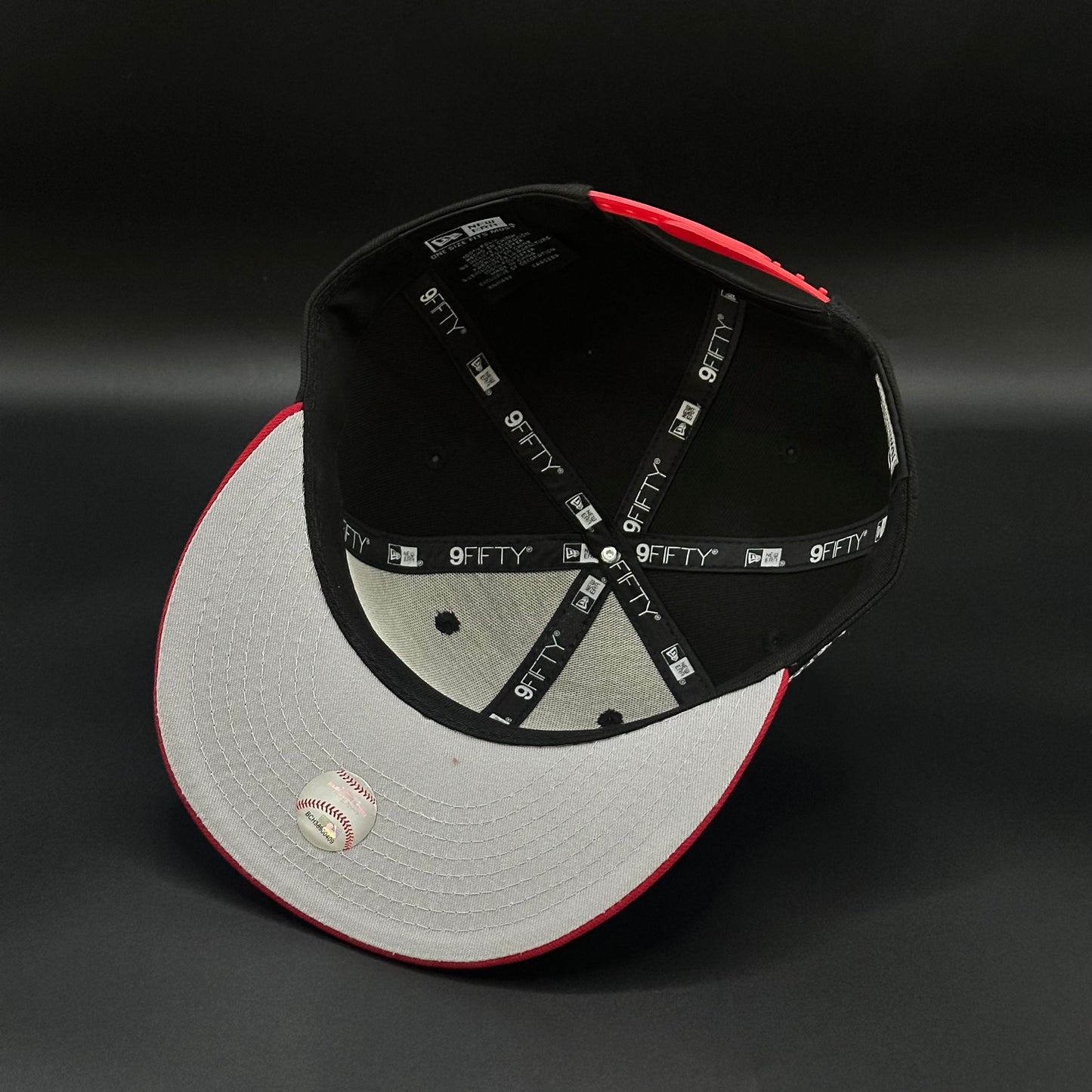 Black Red Los Angeles Dodgers 50th Anniversary 9FIFTY Snapback