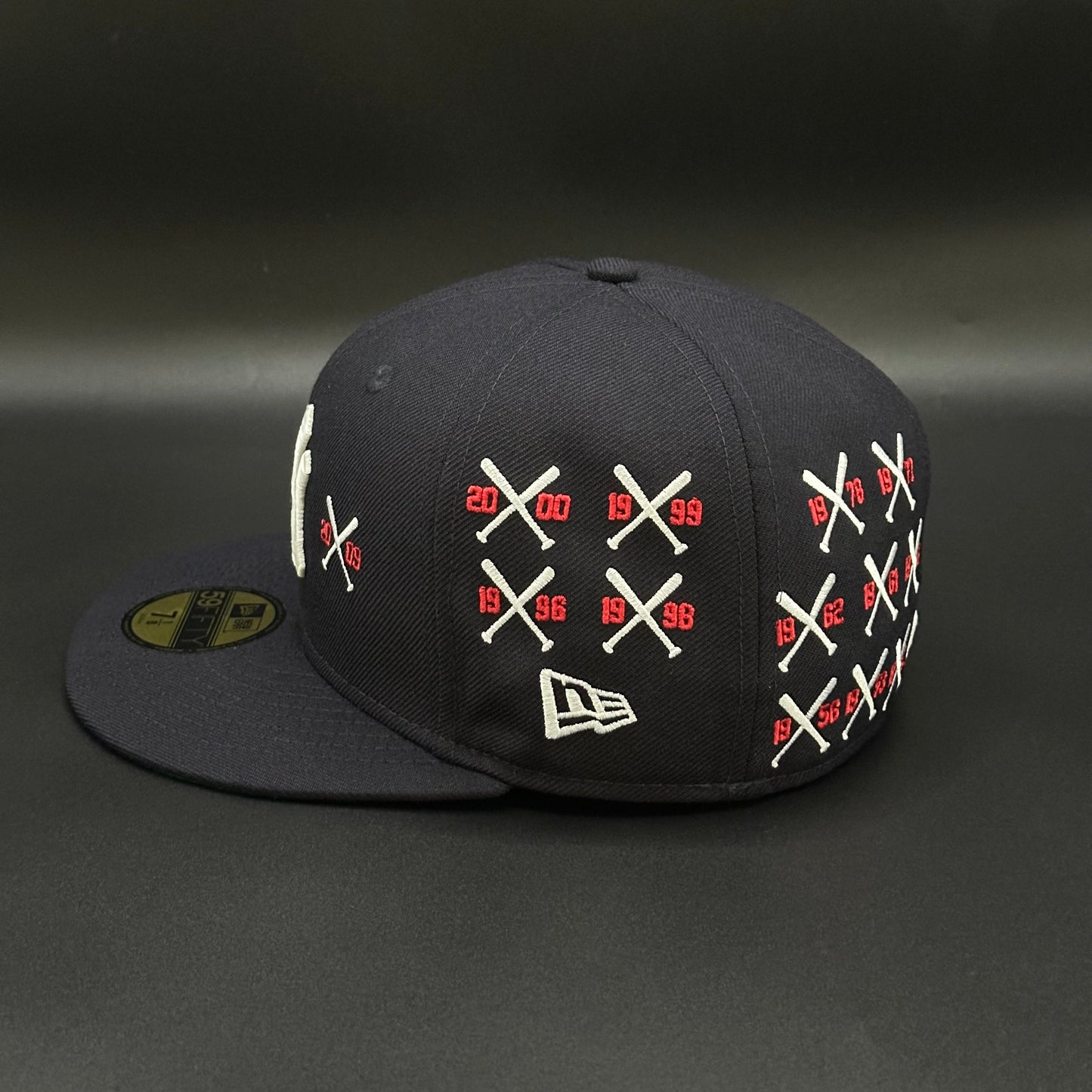 Navy Yankees Spike Lee Bats Series Fitted Cap - view 3