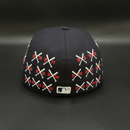 Navy Yankees Spike Lee Bats Series Fitted Cap - view 4