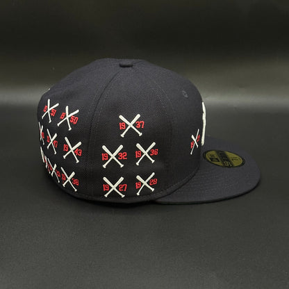 Navy Yankees Spike Lee Bats Series Fitted Cap - view 2