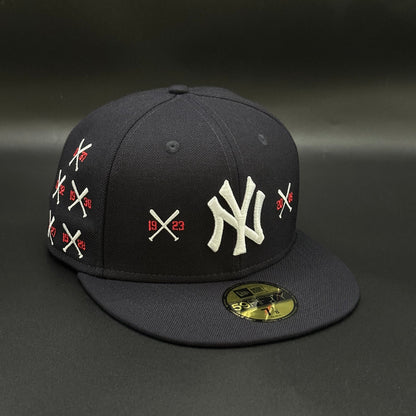 Navy Yankees Spike Lee Bats Series Fitted Cap