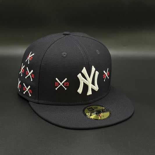 Navy Yankees Spike Lee Bats Series Fitted Cap