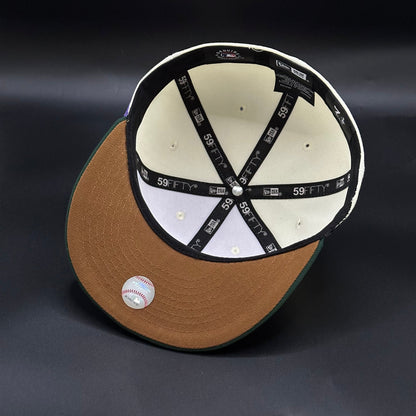 Chrome Green New York Yankees Trees Fitted Cap - view 5