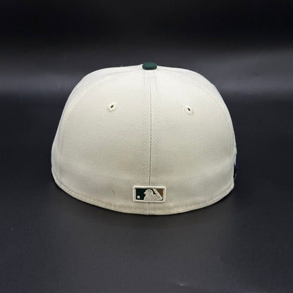 Chrome Green New York Yankees Trees Fitted Cap - view 4