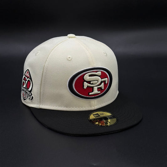Chrome Black 49ers 60 Seasons 59FIFTY
