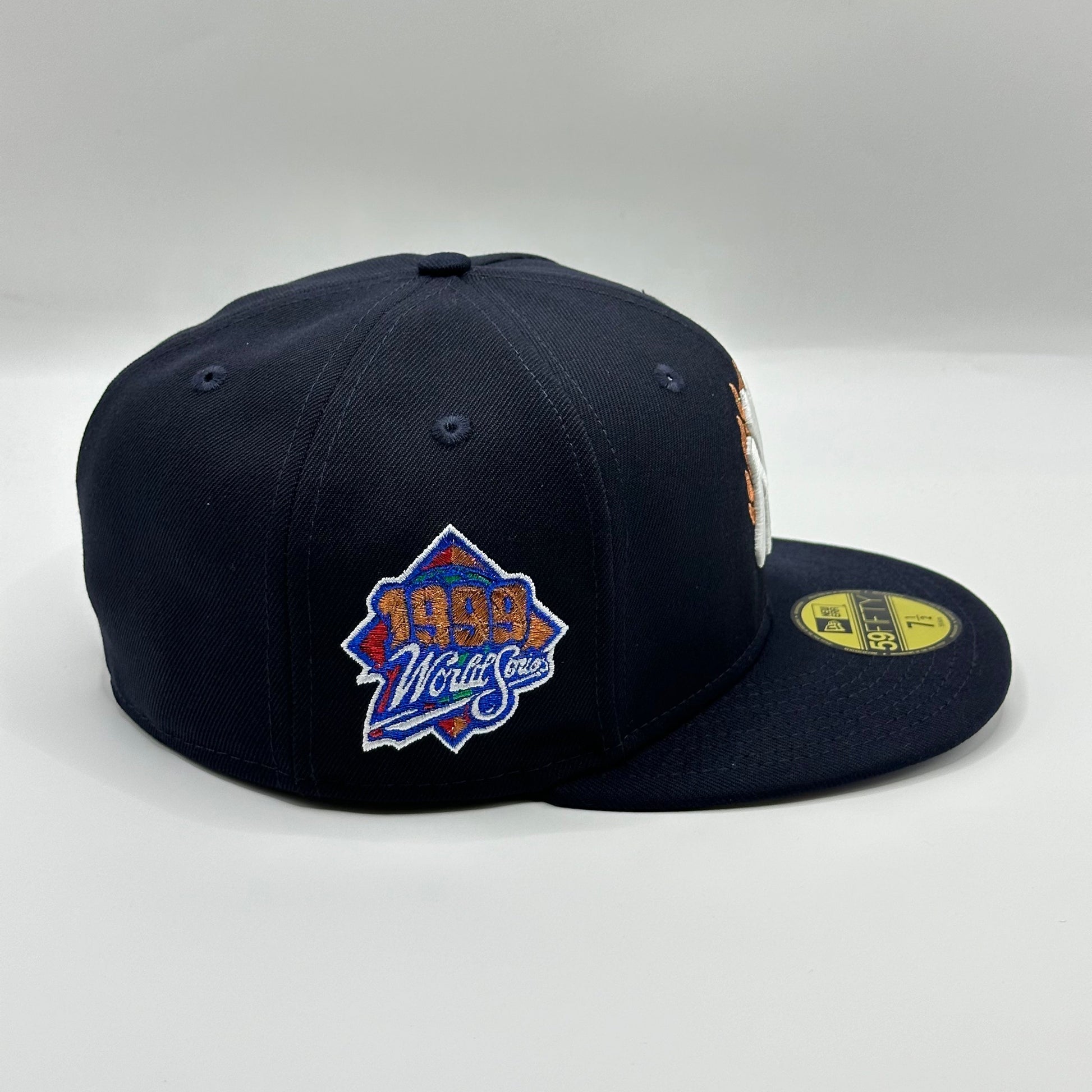 Navy Flames Yankees 1999 World Series Fitted - view 2