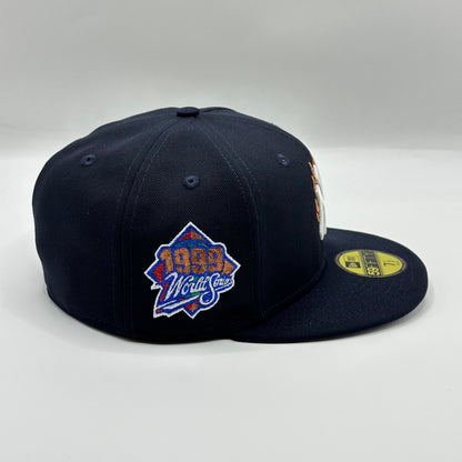 Navy Flames Yankees 1999 World Series Fitted - view 2