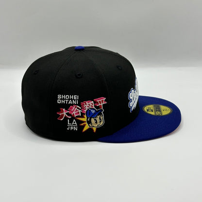 Black Blue LA Dodgers Shohei Ohtani Fitted - view 2