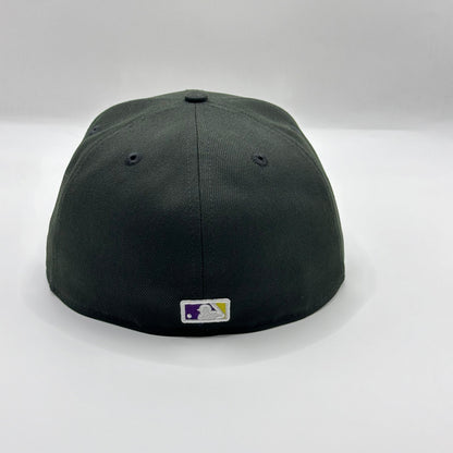 Black LA Dodgers Kobe Lakers MLB Fitted Cap - view 4