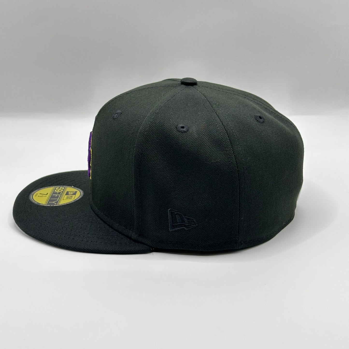 Black LA Dodgers Kobe Lakers MLB Fitted Cap - view 3