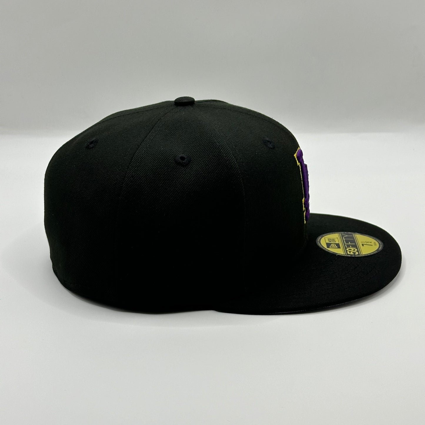 Black LA Dodgers Kobe Lakers MLB Fitted Cap - view 2