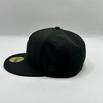 Black Red LA Dodgers 2020 World Series Fitted - view 3