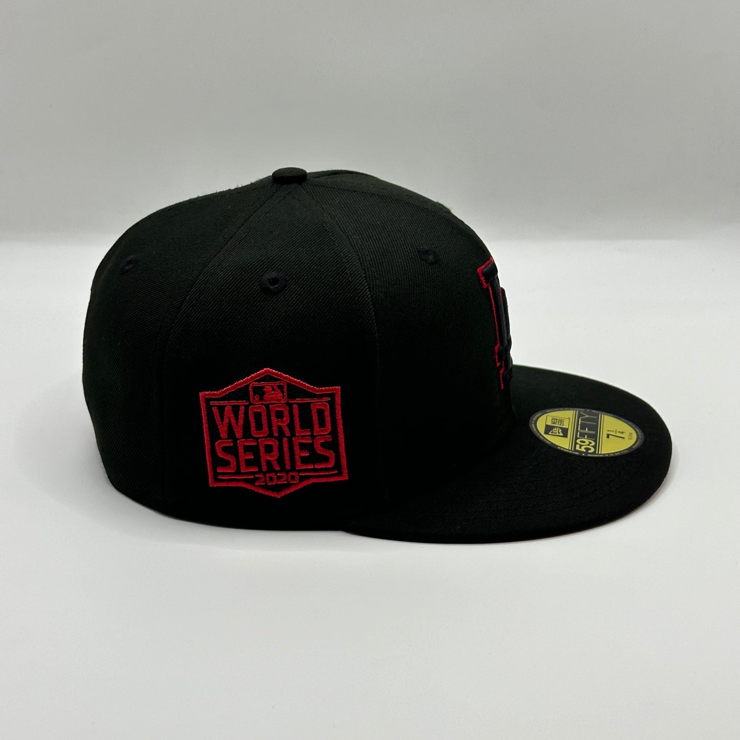Black Red LA Dodgers 2020 World Series Fitted - view 2
