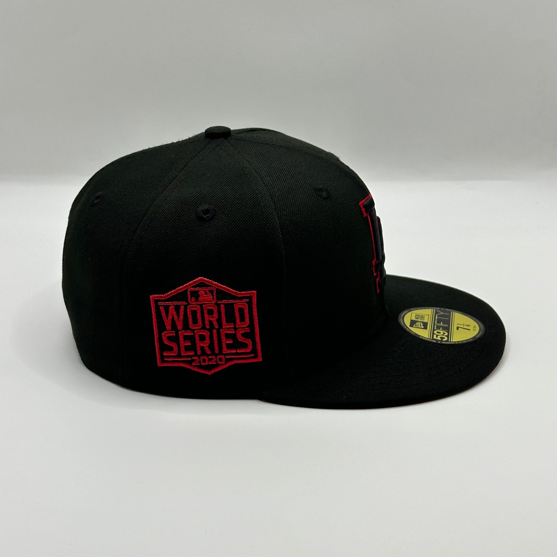 Black Red LA Dodgers 2020 World Series Fitted - view 2