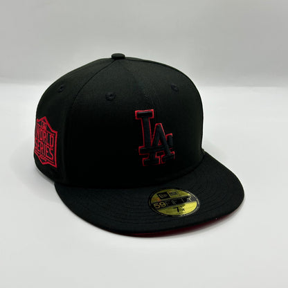 Black Red LA Dodgers 2020 World Series Fitted