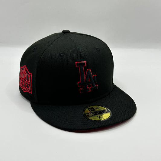 Black Red LA Dodgers 2020 World Series Fitted