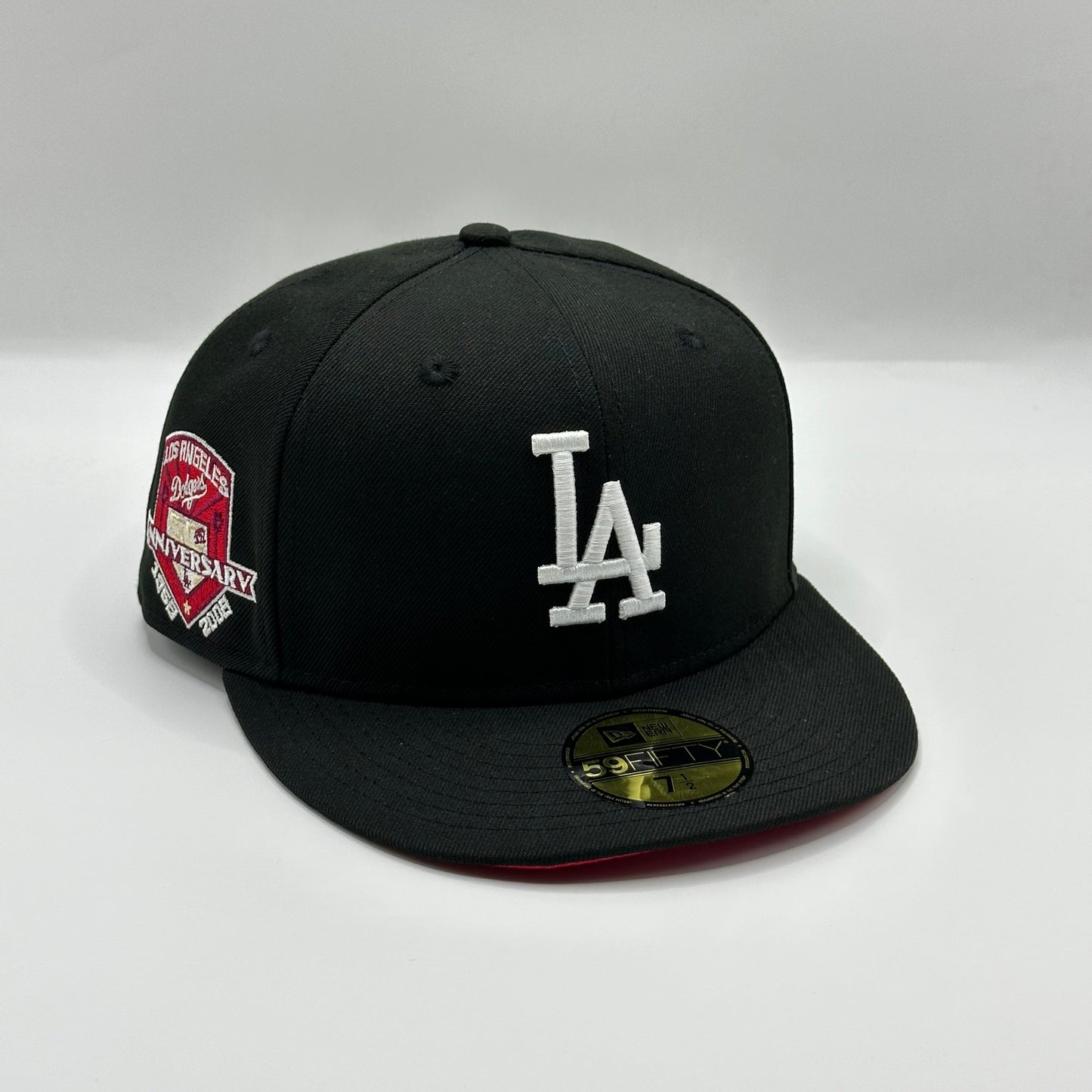 Black Red LA Dodgers 50th Anniversary 59FIFTY