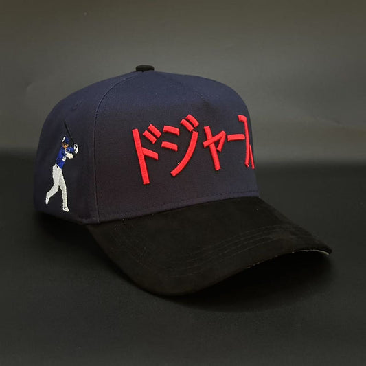 Cruces Premium Snapback - LA Ohtani Kanji (Navy)
