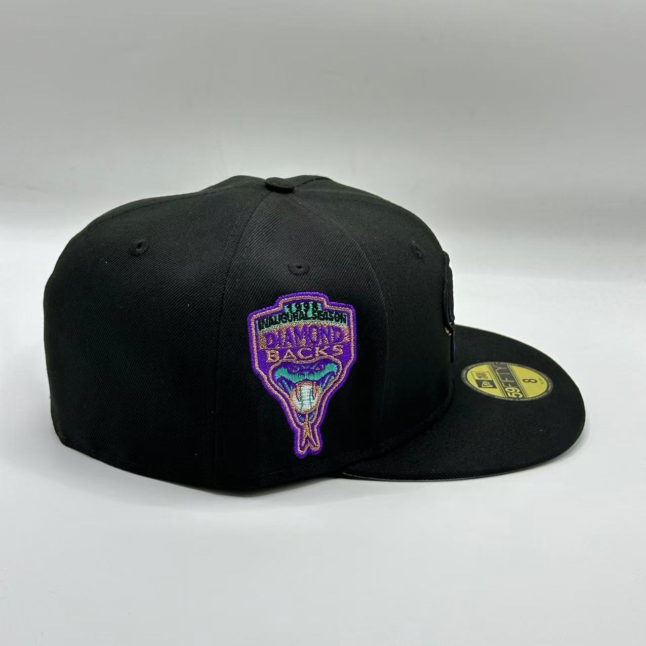 Black Arizona Diamondbacks 1998 Inaugural Season SP Fitted Cap - view 4