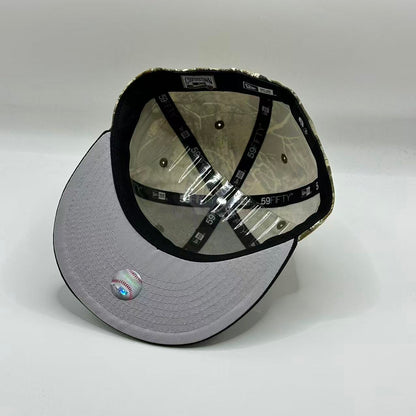 RealTree Camo New York Yankees 1999 World Series SP Fitted Hat Fitted Cap