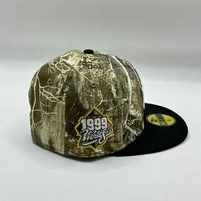 RealTree Camo New York Yankees 1999 World Series SP Fitted Hat Fitted Cap - view 2